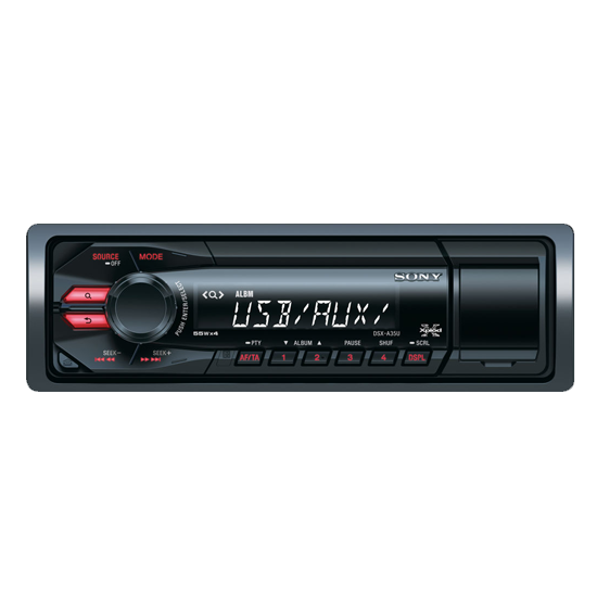 Imagen de Radio Para Auto Sony DSX-A35U