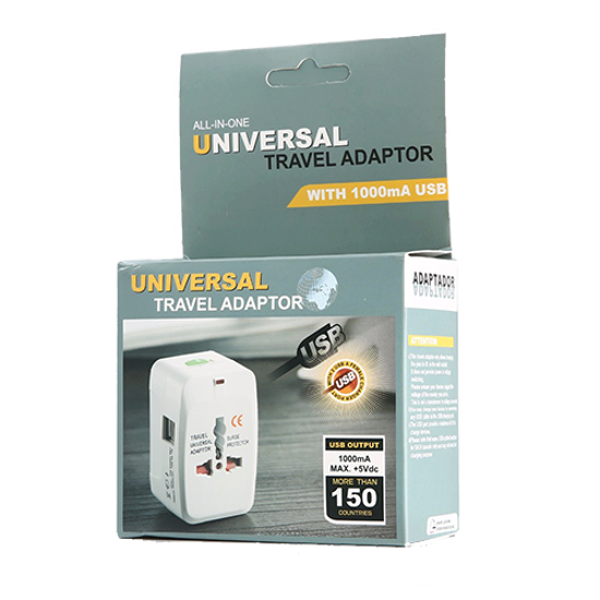 Imagen de Adaptador De Viaje universal Con 2 USB
