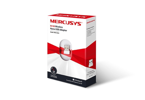 Imagen de Mini Adaptador USB Inalámbrico Mercusys MW150US