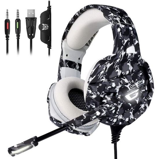 Imagen de Auricular Gamer K5 Camuflados PS4/ONE/SWITCH/PC 82105