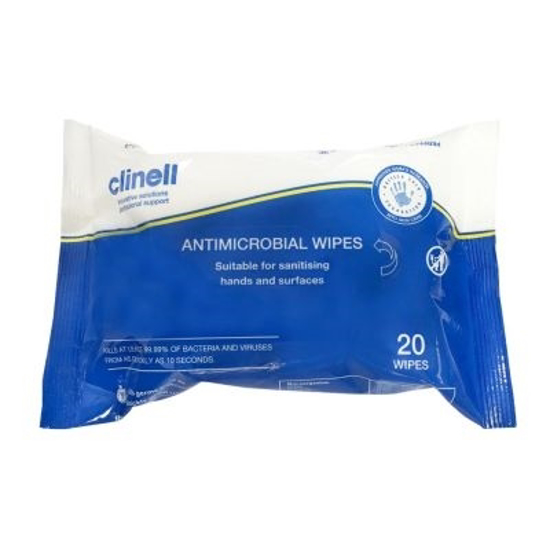 Imagen de Toallitas Antimicrobiales Clinell