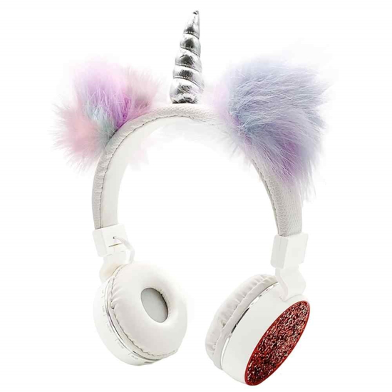 Imagen de Auricular Unicornio Bluetooth MicroSD Peluche TJZ-090158