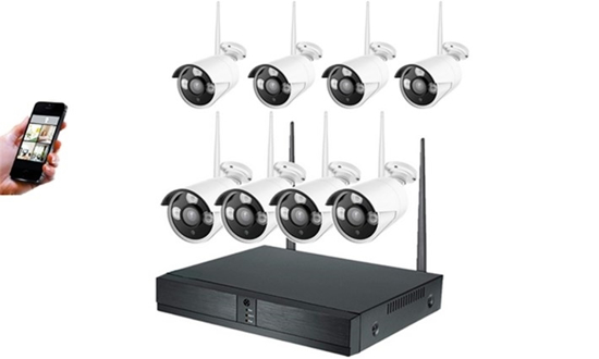 Imagen de Set De Vigilancia WIFI 8 Cámaras y DVR C12-2