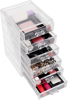 Imagen de Organizador Acrílico Multifunción Maquillaje Oficina 6 Cajones