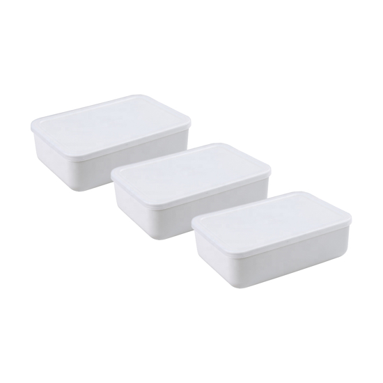 Imagen de 3 Cajas Organizadoras Plástico con Tapa 4L cada una