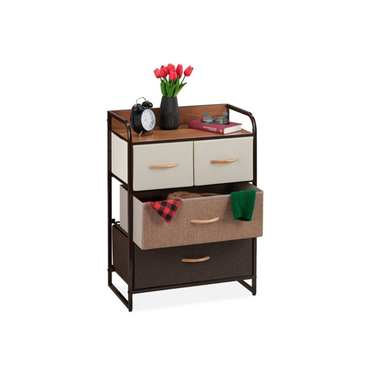 Imagen de Mueble Cajonera Organizador 4 Cajones Tela