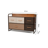 Imagen de Mueble Cajonera Organizador 5 Cajones Tela