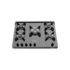 Imagen de Cocina Punktal 5 Hornallas Pk-gl55 Inox Gas