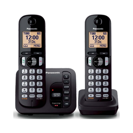 Imagen de Teléfono Inalámbrico Panasonic KX-TGC222 Doble Base