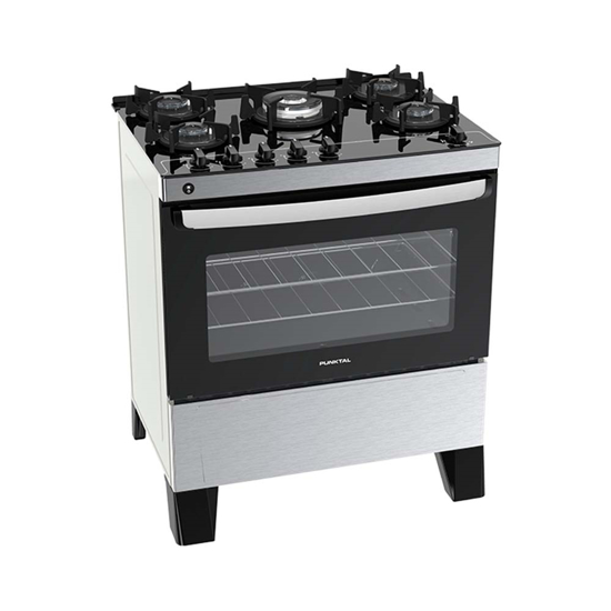 Imagen de Cocina Punktal 5 Hornallas Pk-gl55 Inox Gas