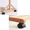 Imagen de Perchero c/Ruedas Madera Bambú Oscuro 70X35X155cm