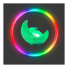 Imagen de Luz Veladora y Parlante BT Luna con Conejo Goma Touch RGB
