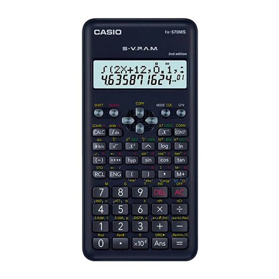 Imagen de Calculadora Científica Casio Fx-570MS 401 Funciones
