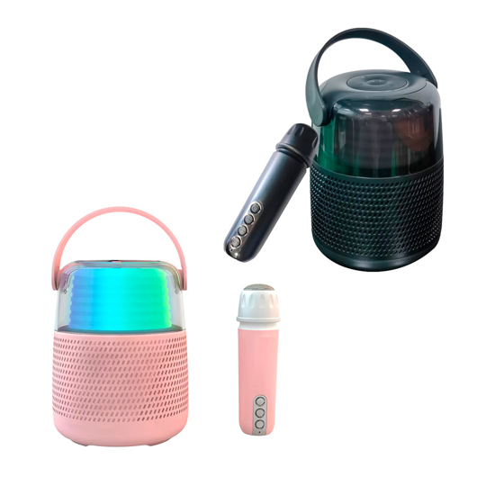 Imagen de Parlante y Mic Karaoke con Efectos De Voz y Luces Bluetooth Y-1