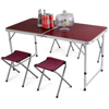 Imagen de Mesa de Camping plegable de aluminio con 4 banquetas