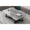 Imagen de Mesa Ratona Nórdica Imitación Mármol Gris 100x50x46cm
