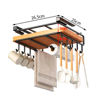 Imagen de Estante Colgante para Aereo Cocina 10 Ganchos 25x26 cm Metálico