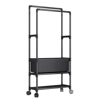 Imagen de Perchero Doble Metal Zapatero con Cesto 58x30x148 cm