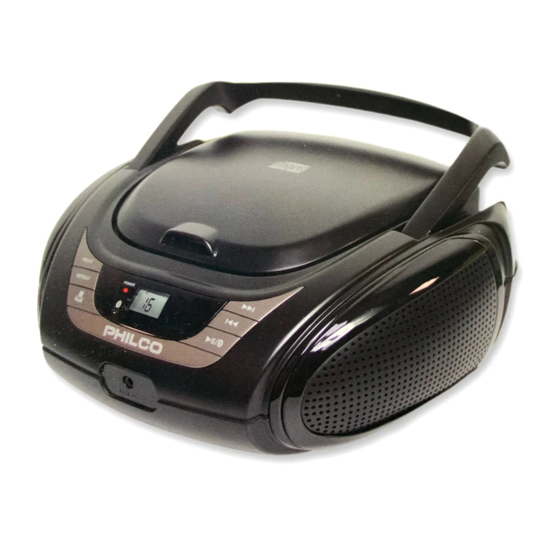 Imagen de Radio Philco Boombox FM CD Bluetooth USB PJB2120BT