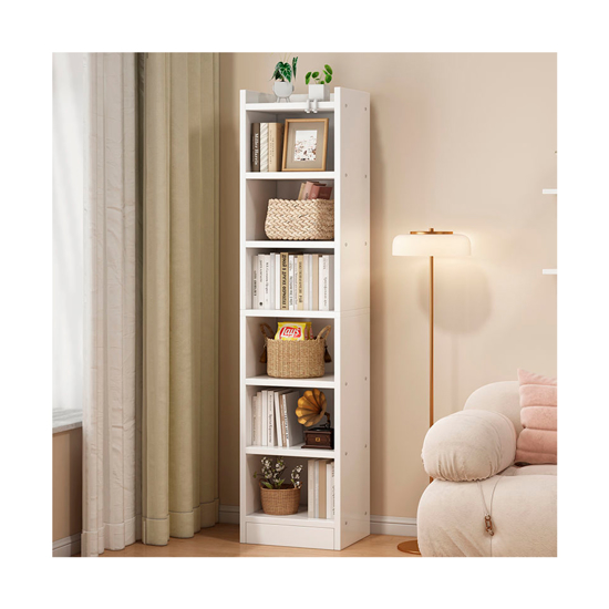 Imagen de Estantería Biblioteca 30x180 cm Color Blanca 6 Estantes