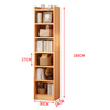 Imagen de Estantería Biblioteca 30x180 cm Color Blanca 6 Estantes