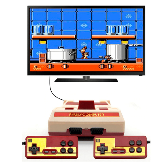 Imagen de Consola FC Compact Family Vintage 8 bit 500 juegos + cartucho 132 más