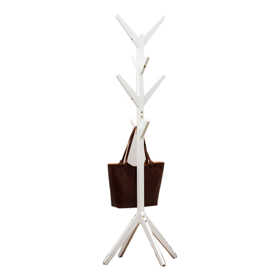 Imagen de Perchero Madera de Pie 175x45cm Blanco