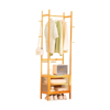 Imagen de Perchero Madera 50x32x170cm 3 Estantes Color Natural