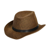 Imagen de Somprero Panama Unisex Color Marrón de Ala Ancha j235