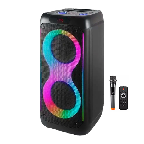 Imagen de Parlante Bluetooth Doble 8" Luces 40W J2808