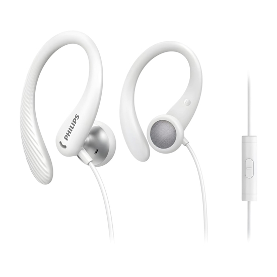 Imagen de Auriculares Deportivos Philips TAA1105WT Cableados con mic.