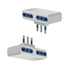 Imagen de Adaptador un 3 en linea a 4 Tomas 3 en Linea