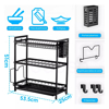 Imagen de Escurridor Platos Metal 3 Niveles Mesada