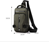 Imagen de Mochila Impermeable Bolso Cruzado Morral Puerto USB Staye