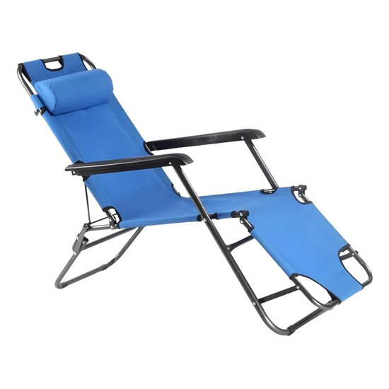 Imagen de Silla Plegable, Ultra Reclinable. Para Playa, Jardín e Interiores