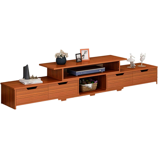 Imagen de Rack TV 4 Cajones MDF 120-192 cm Color Cedro