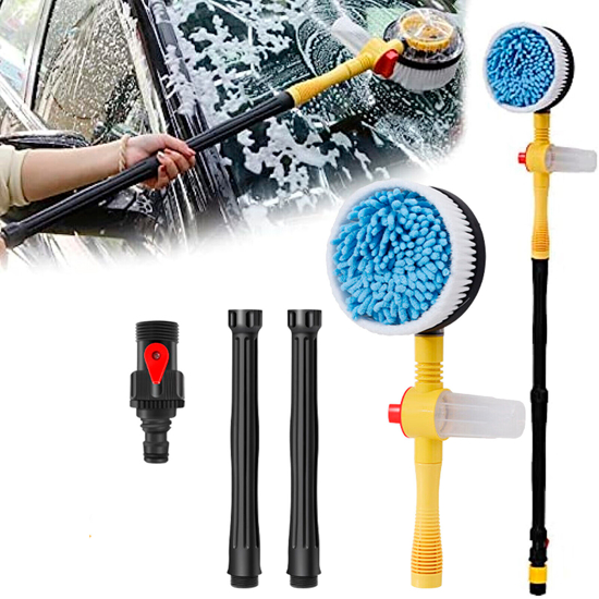 Imagen de Cepillo giratorio autos espuma automática mango largo Turbo Shine