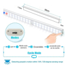 Imagen de Tira LED Magnética Recargable 30 cm con Sensor (Luz Fría)