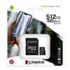 Imagen de Tarjeta de Memoria Micro SD Kingston 512GB Canvas Select Plus 100 Mbs