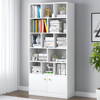 Imagen de Estantería Biblioteca 6 Niveles Blanca 178x80 cm