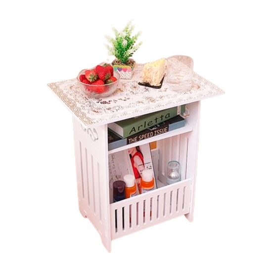Imagen de Mesa Auxiliar de Café Revistero Diseño Retro 40x37x25 cm