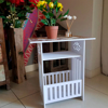 Imagen de Mesa Auxiliar de Café Revistero Diseño Retro 40x37x25 cm