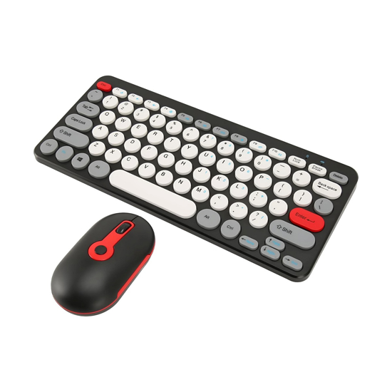 Imagen de Combo Teclado y Mouse Inalámbricos Mikuso KB-C027 USB