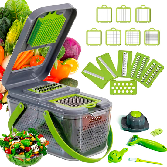 Imagen de Picador Rebanador 22 en 1 Veggie Slicer JD-3112