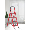 Imagen de Escalera Antideslizante 4 Escalones Plegable Color Rojo