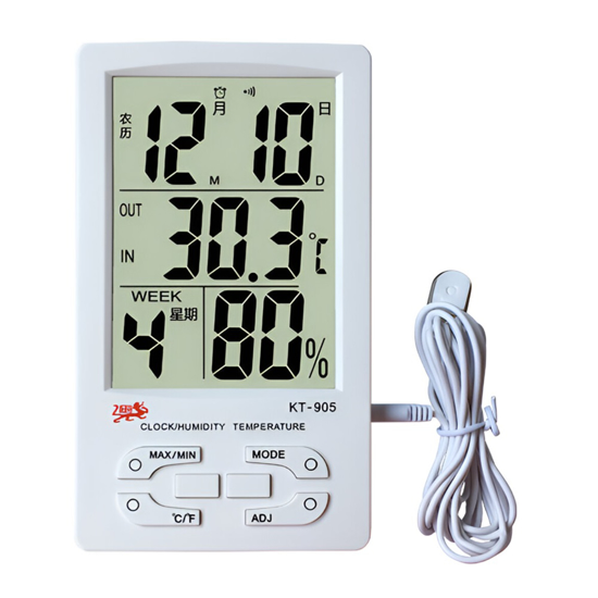 Imagen de Termómetro e Higrómetro Digital KT-905