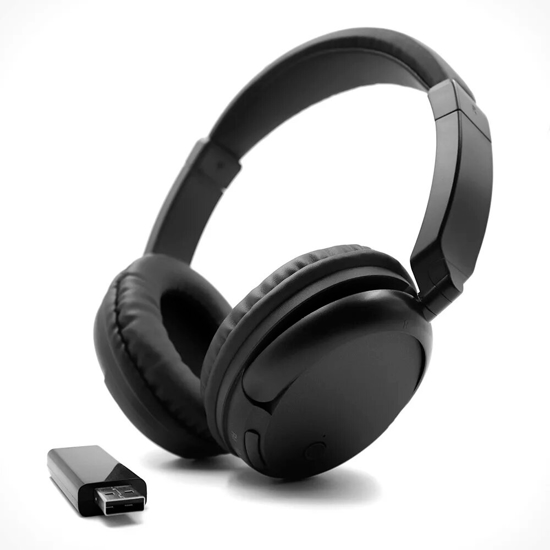 Imagen de Auricular Inalámbrico con Mic para TV, PC con receptor 304-01