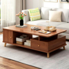 Imagen de Mesa Ratona 120x60cm Caoba 2 Cajones