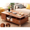 Imagen de Mesa Ratona 120x60cm Caoba 2 Cajones