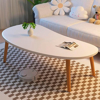 Imagen de Mesa Ratona Auxiliar 120x55cm Blanco y Natural